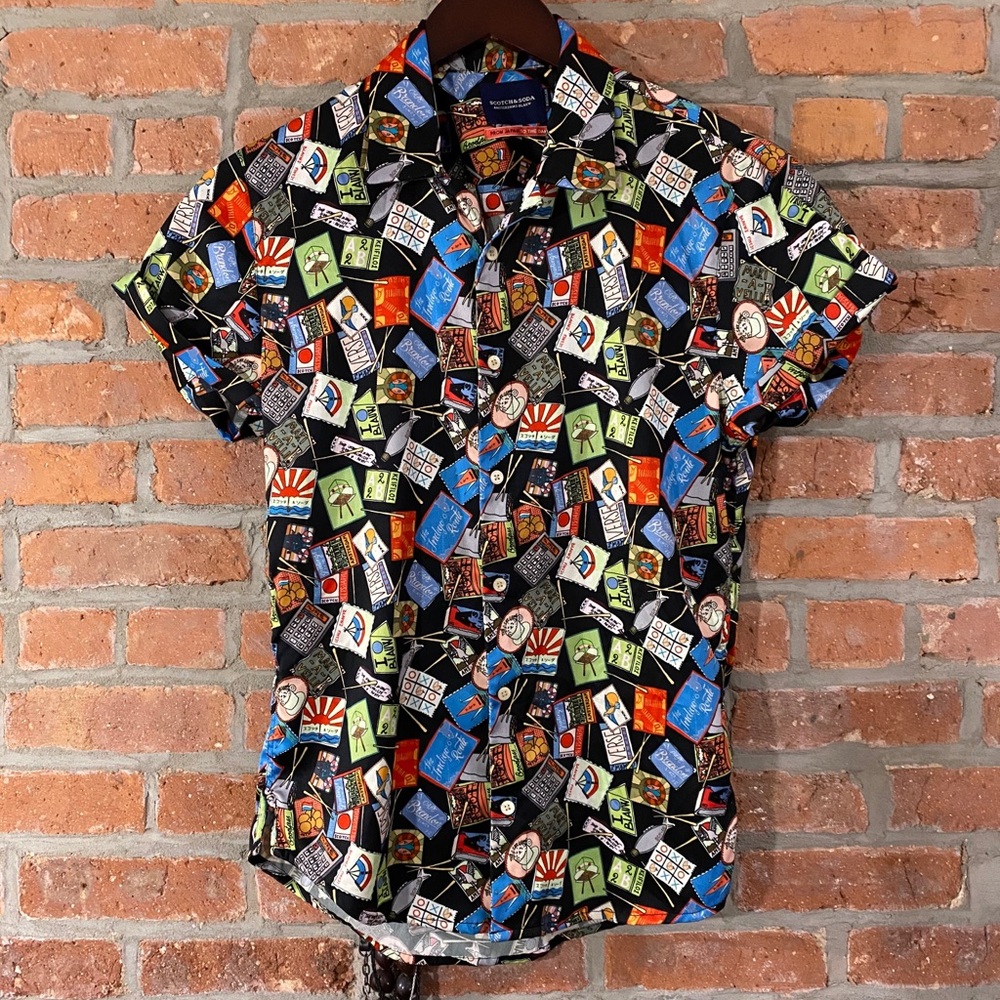 Scotch and soda short sleeve button down